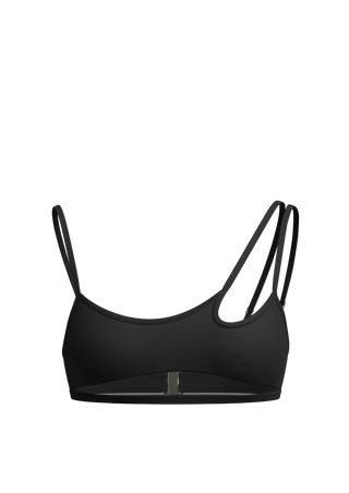 Duality meshed Bikini top in black - Meduza-swimwear