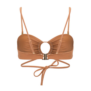 Temptation bikini top in capuccino color