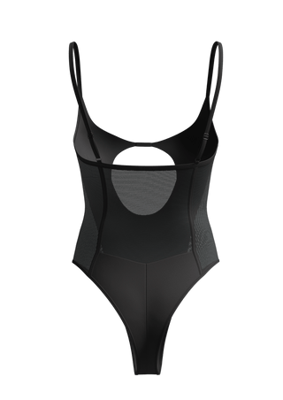 One-piece swimsuit PENUMBRA in black - Meduza-swimwear